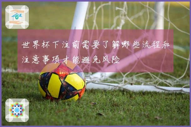 世界杯下注前需要了解哪些流程和注意事项才能避免风险